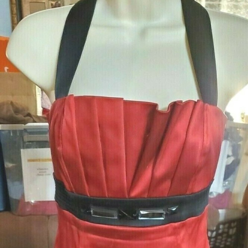 Jones NY Fancy Dress Empire Waist Strap & Jewel